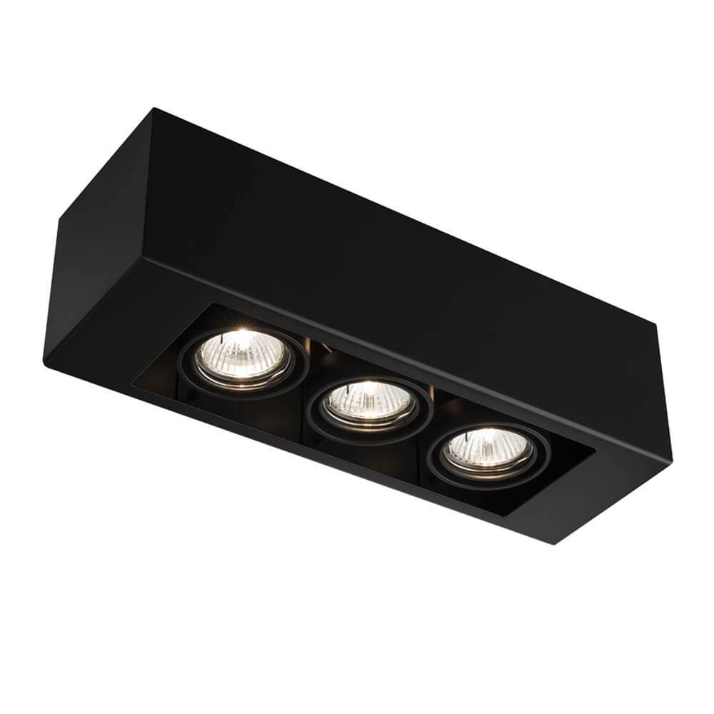 LAMPA sufitowa SETO 1138 Shilo natynkowa OPRAWA reflektorowa czarna