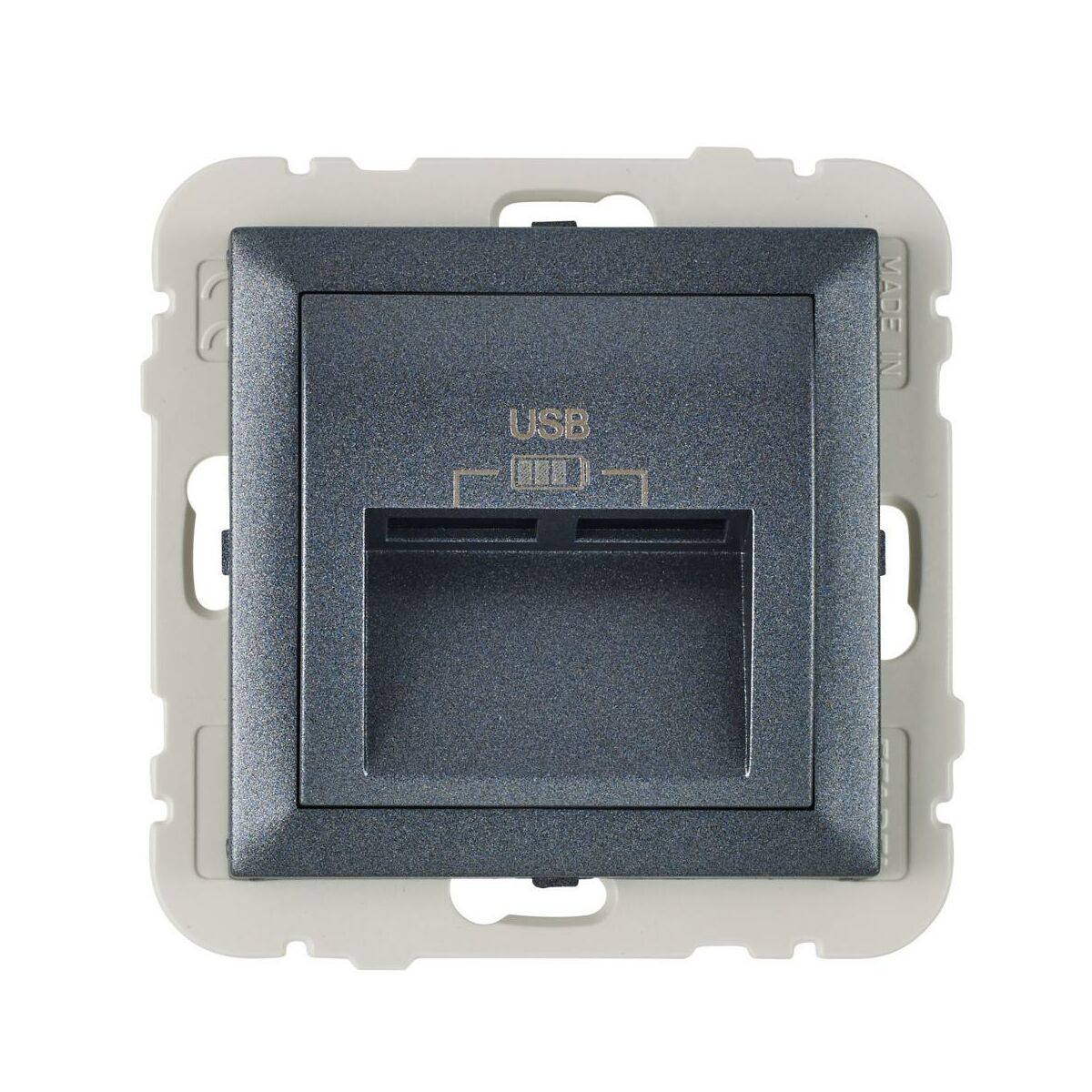 Efapel Gniazdo podwójne USB LOGUS 90 Grafit