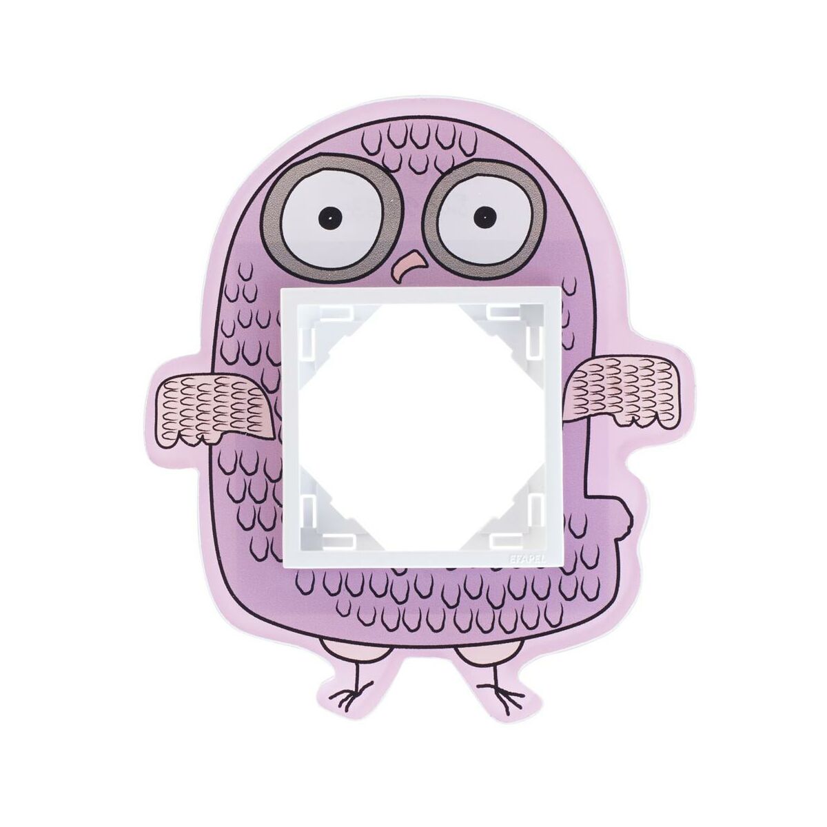 Efapel Ramka pojedyncza LOGUS 90 FIOLETOWA SOWA