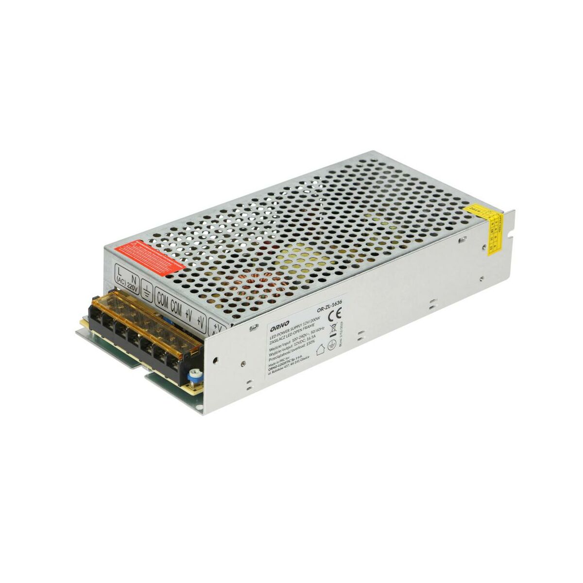 Orno Zasilacz do LED OPEN FRAME IP20 12V/200W