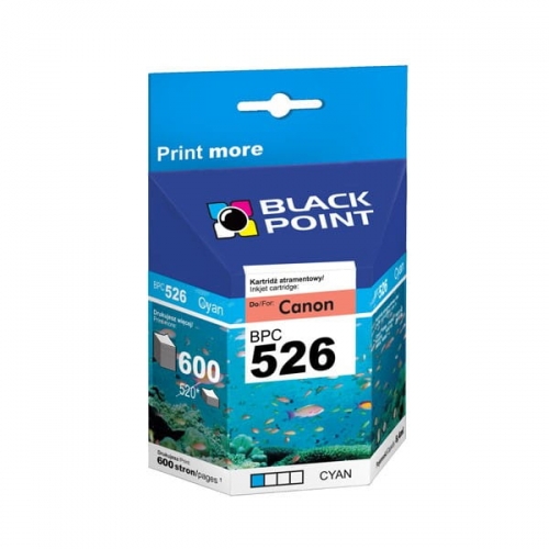 Black Point Tusz zamienny do CANON CLI526 marki cyan IM402-1
