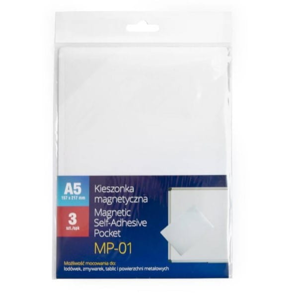 Kieszeń magnetyczna A5 przeźroczysta MP-01 ARGO 3szt. /601340/