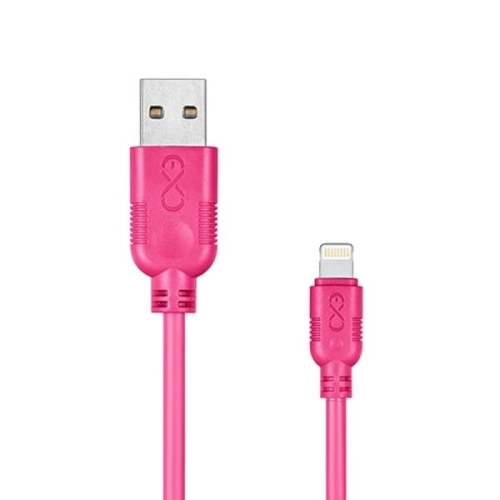 eXc mobile Kabel USB ze złączem lightning WHIPPY 0,9m różowy 1szt. /XM-938325/ PB1122-8
