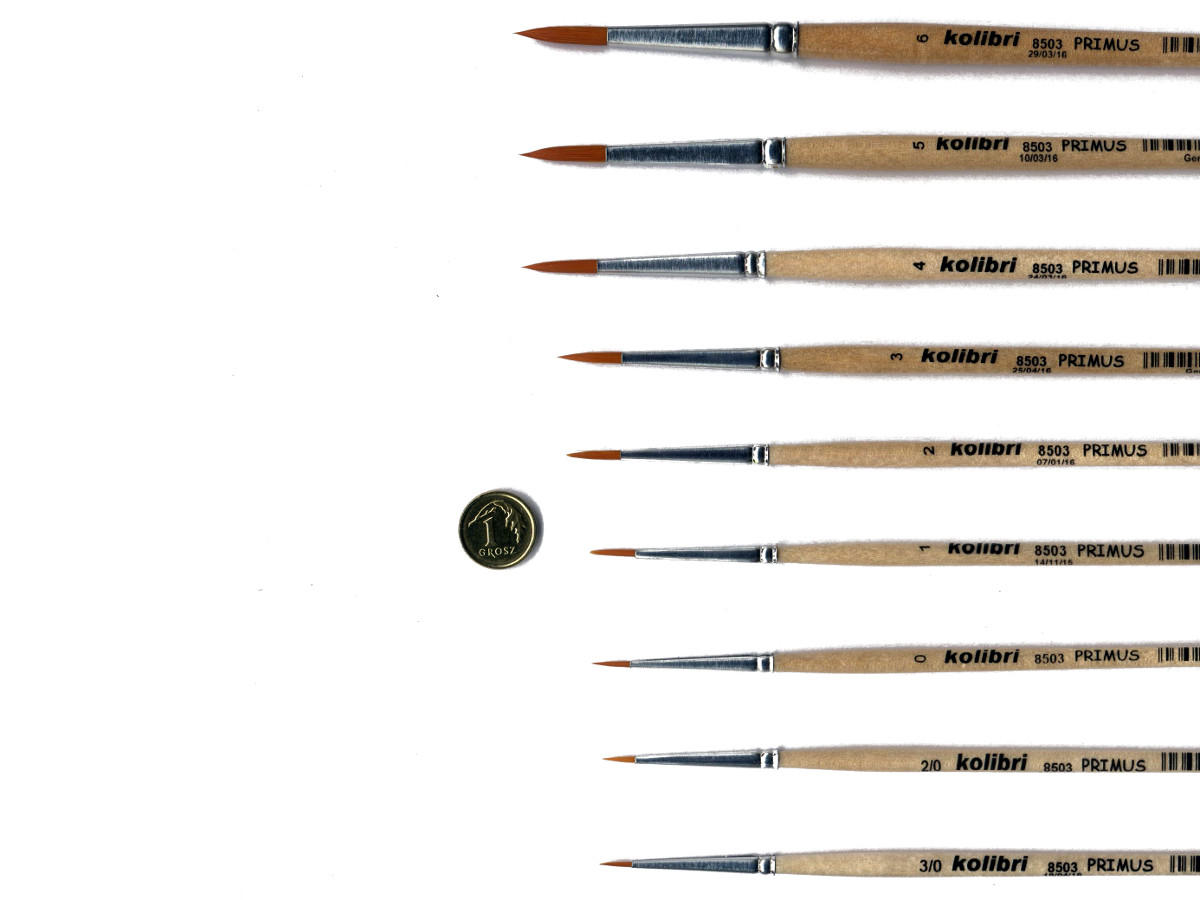 Pędzel Primus - rozmiar 1 seria 850 Kolibri 85031