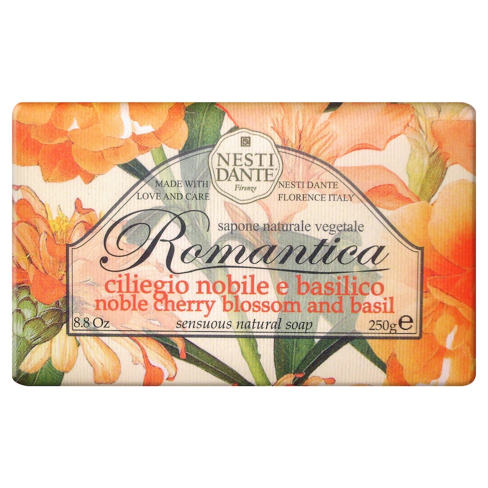 Nesti Dante Romantica Noble Cherry Blossom And Basil mydło toaletowe 250 g