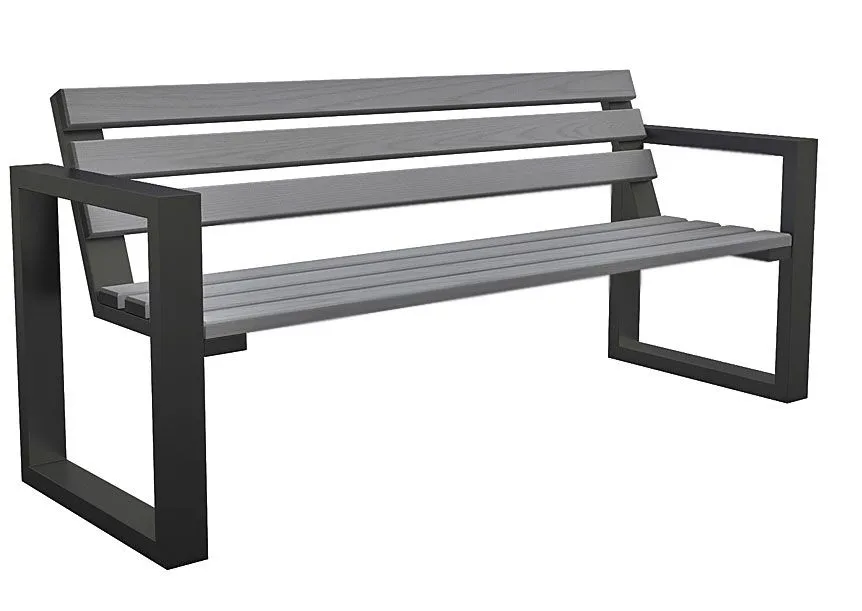 Elegancka ławka parkowa 180cm Hivros D1-W02