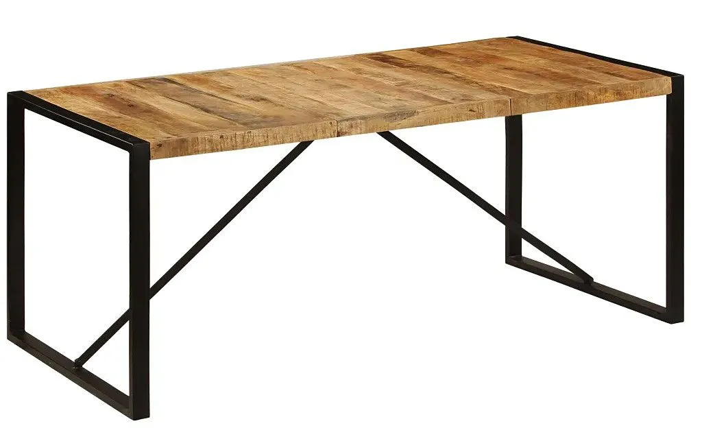 Industrialny stół z drewna mango 90x180 H9-Z60