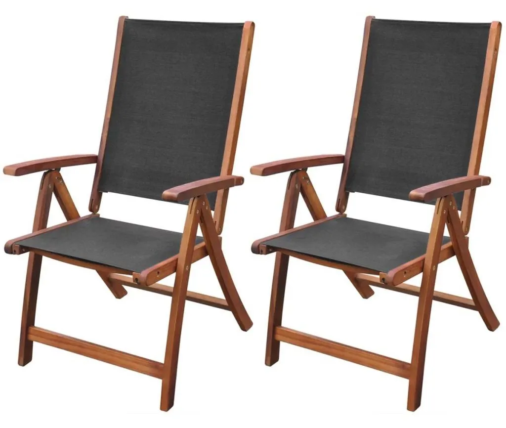 Zestaw drewnianych krzeseł ogrodowych H1-B09