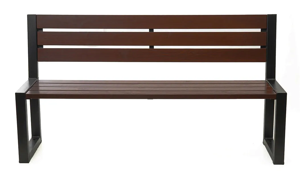 Nowoczesna industrialna ławka palisander H3-G08