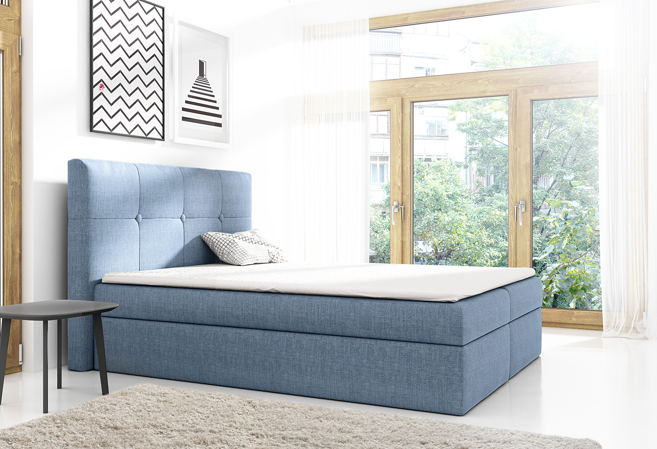 Łóżko kontynentalne 180x200 M2-Z09