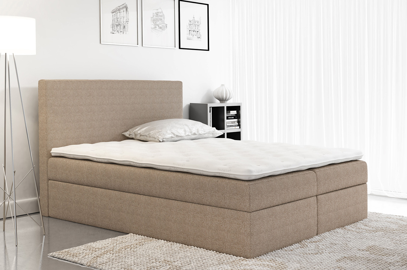 Łóżko kontynentalne 120x200 G1-S46