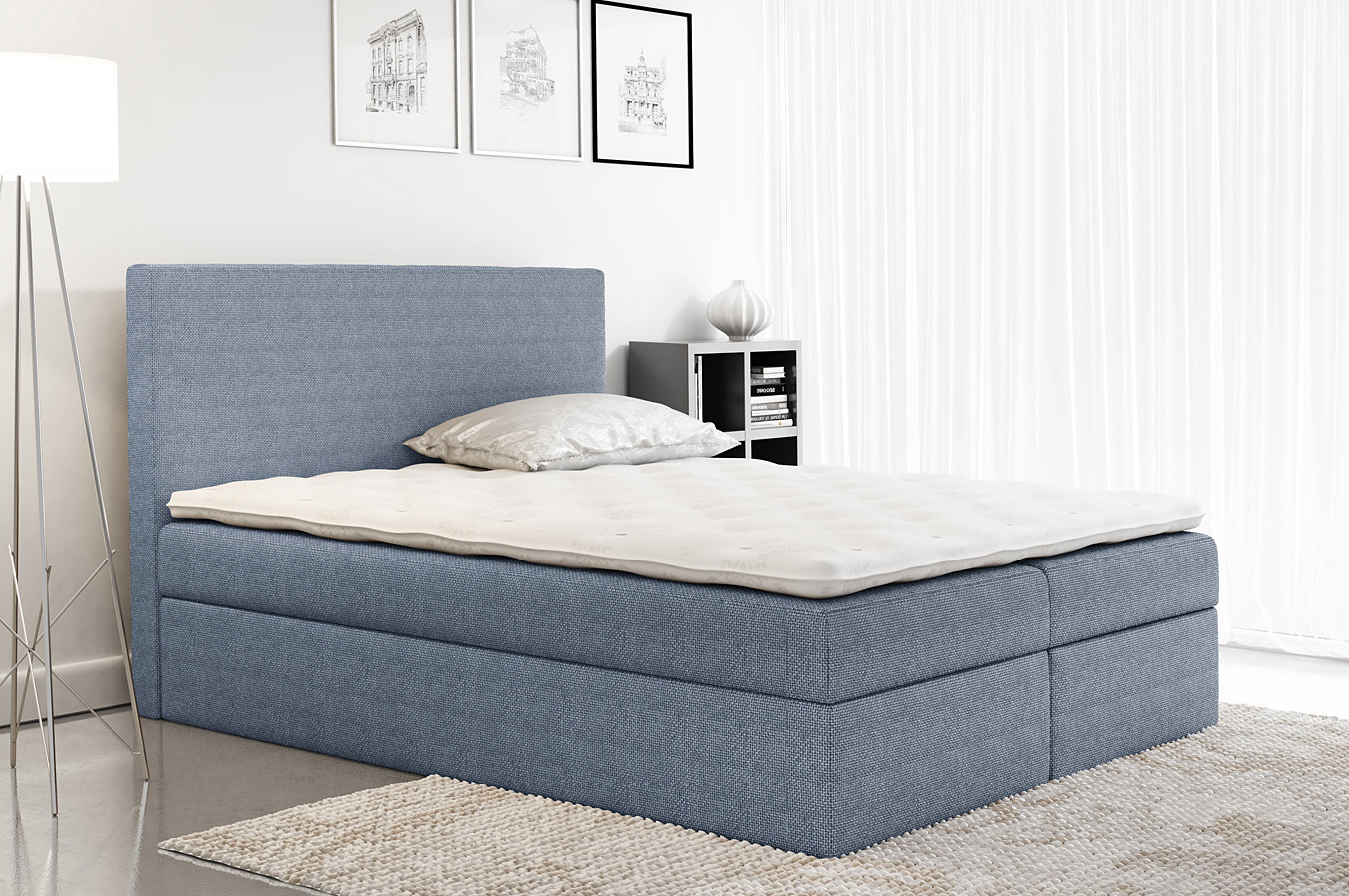 Łóżko kontynentalne 160x200 F8-L18