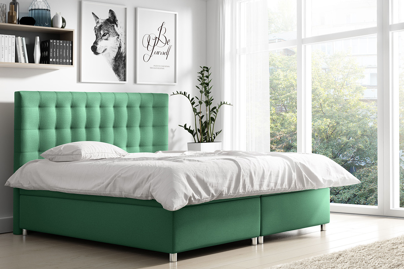 Łóżko kontynentalne 160x200 F2-R44