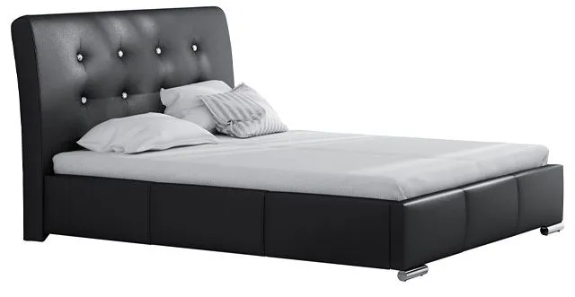 Łóżko tapicerowane do sypialni glamour 180x200 Z4-T63
