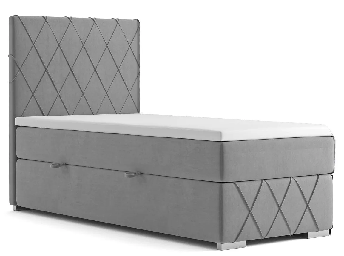 Jednoosobowe łóżko kontynentalne 90x200 L4-R36