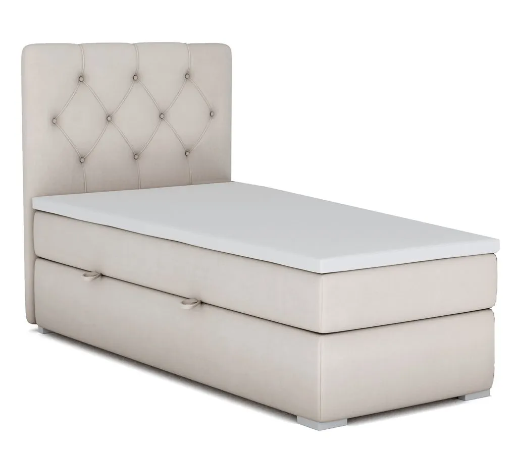 Pojedyncze łóżko boxspring 90x200 T1-E47
