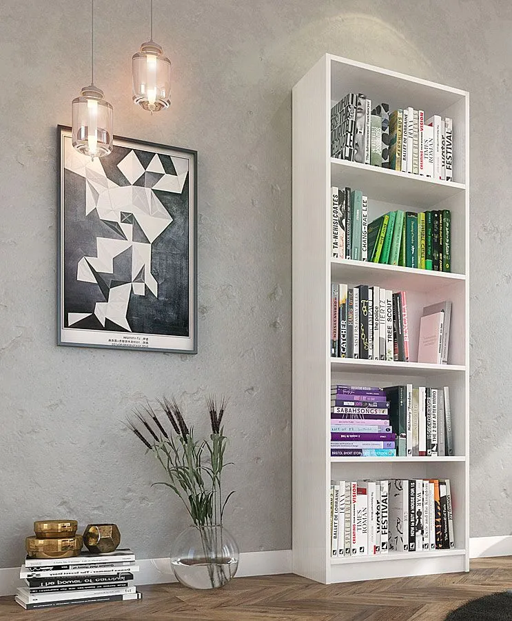 Regał Na Biały Książki 60 Cm M5-K16