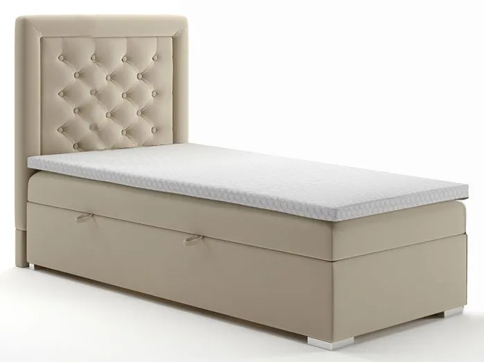 Jednoosobowe łóżko boxspring 90x200 B9-S07