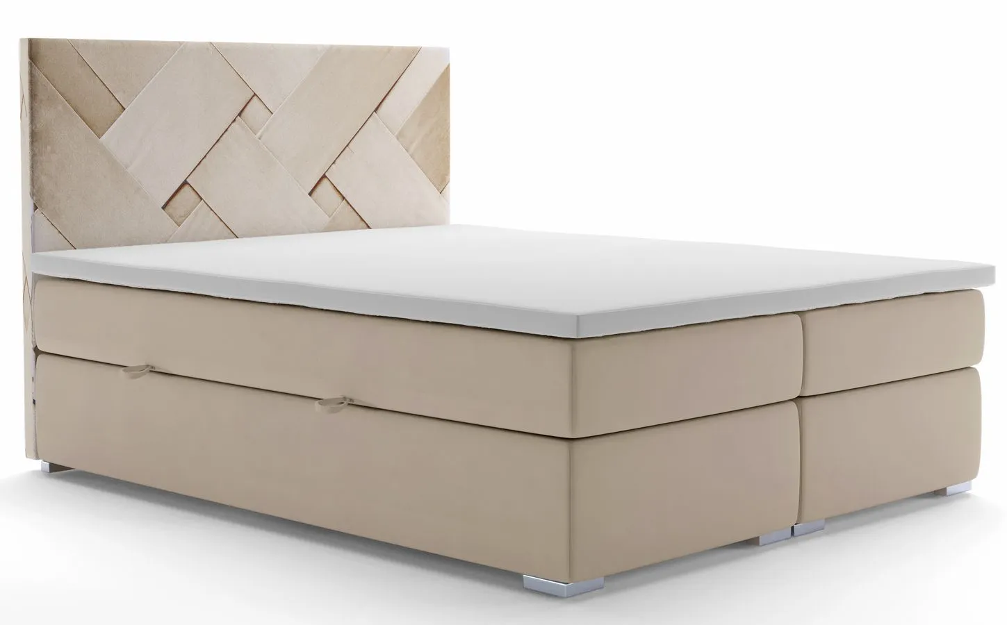 Łóżko boxspring z zagłówkiem 140x200 W7-C62