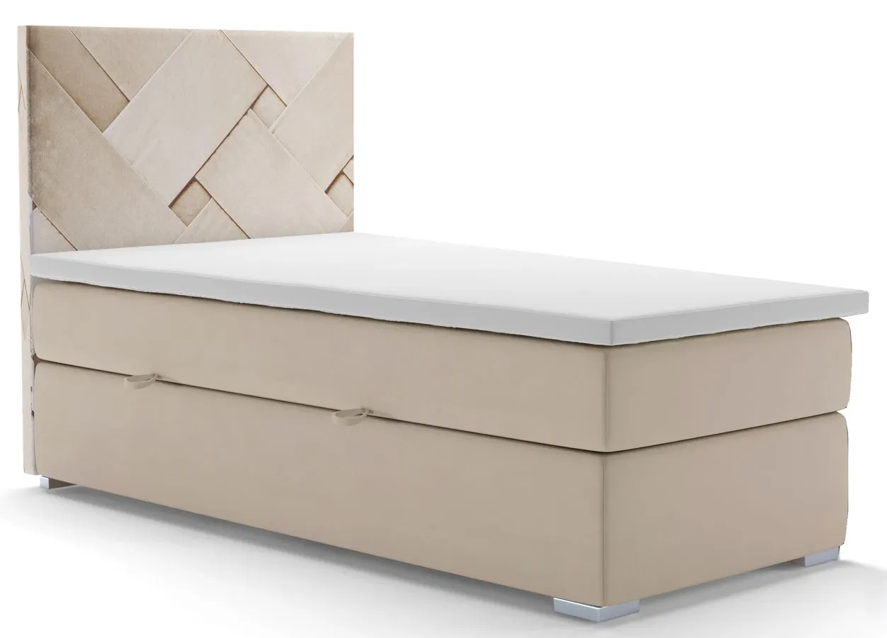 Pojedyncze łóżko boxspring 90x200 S4-C66