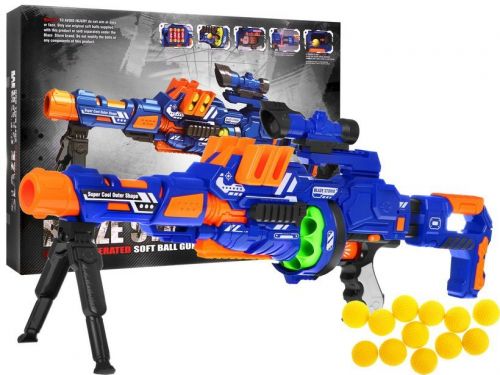 Zabawka: Wielofunkcyjny Pistolet-Karabin Modułowy BLAZE STORM (nap. elektr.) Na Kulki Piankowe 22mm.