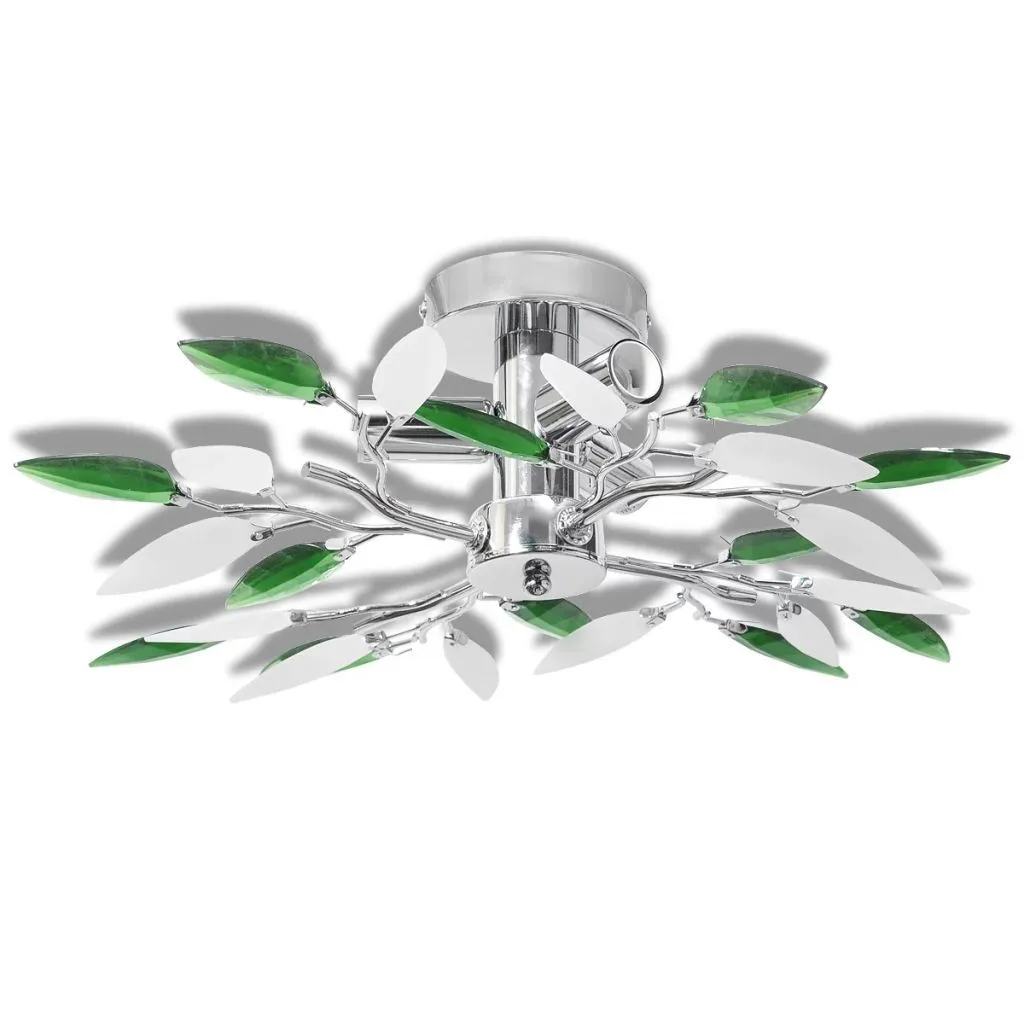 Zielona lampa sufitowa w stylu glamour - E974 S7-P85