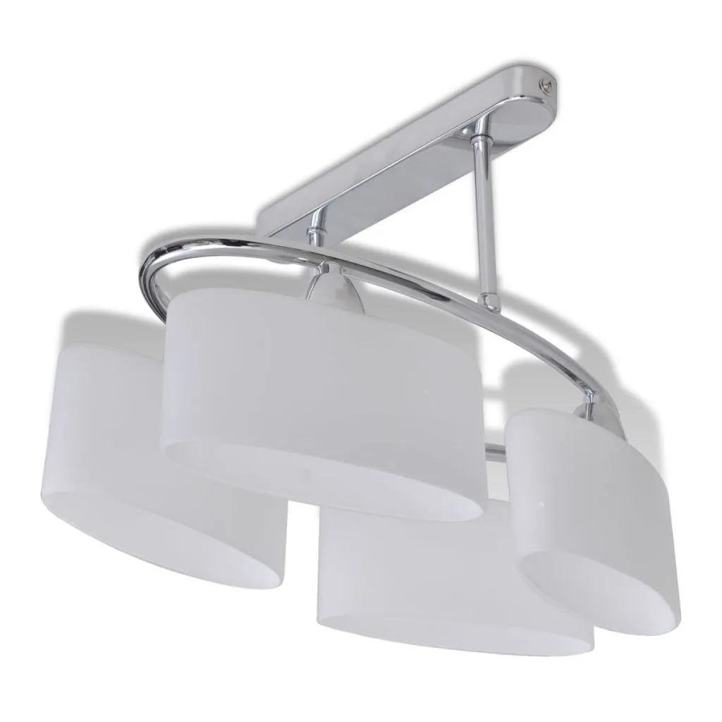 Szklana lampa sufitowa elipsa do salonu S6-N38