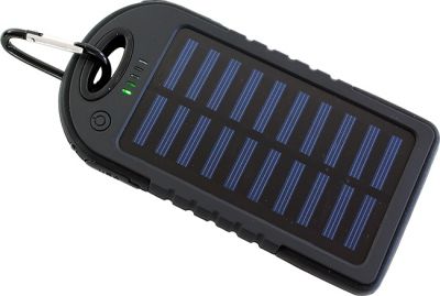 Mobilna Ładowarka Solarna / Powerbank (5000mAh) + Latarka + Karabińczyk....