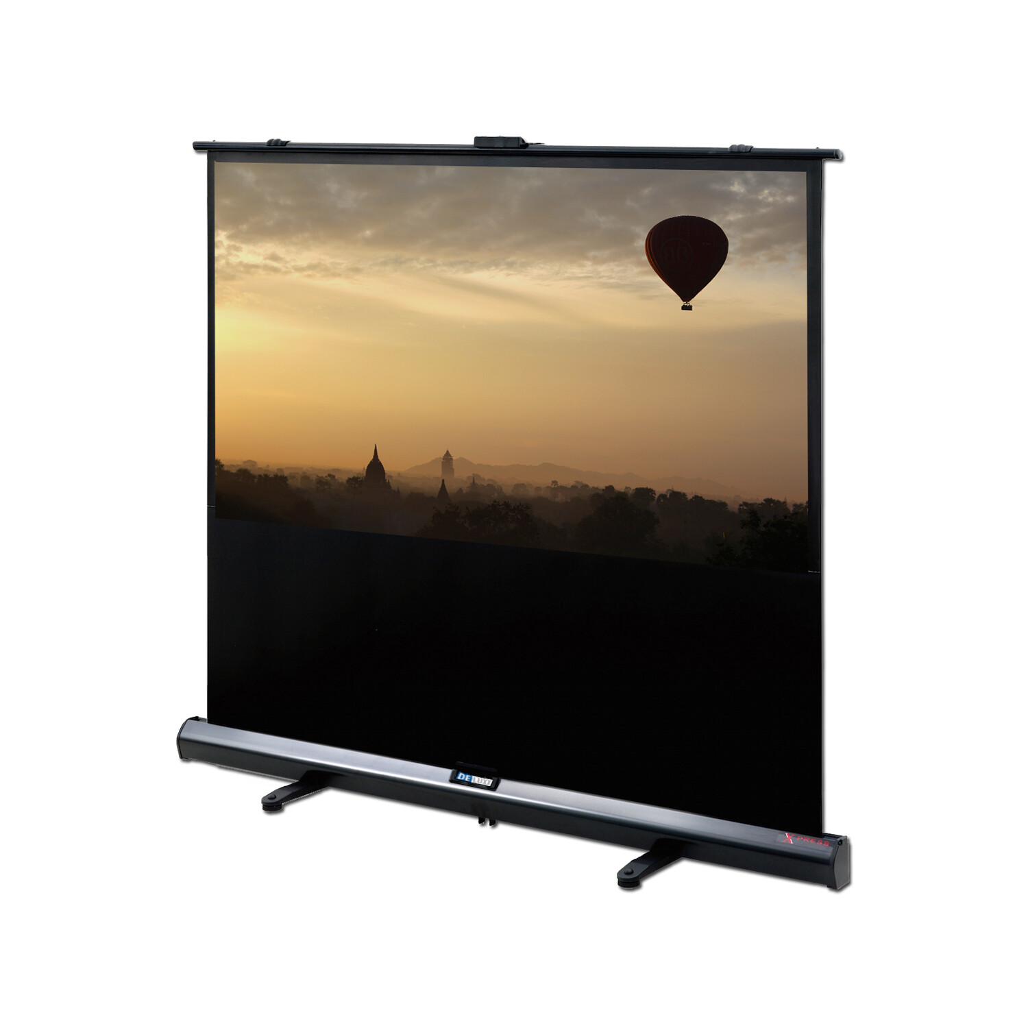 DELUXX Advanced Portable Self-Stand-X 155 x 87 cm Biały Mat Polaro ekran podłogowy 16:9 (70