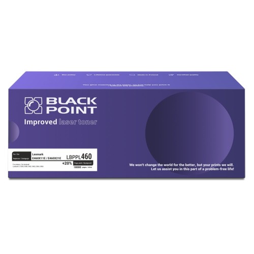 BlackPoint Toner BlackPoint LBPPL460 Zamiennik Lexmark E460X31E/E460X80G 0E460X11E) Black LBPPL460