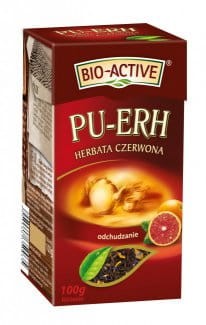 Bio-Active puerh grejpfrutowa 100g liściasta