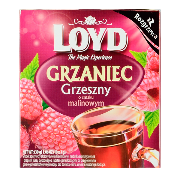 Loyd Tea Grzaniec Grzaniec Grzeszny Malinowy 10x3g