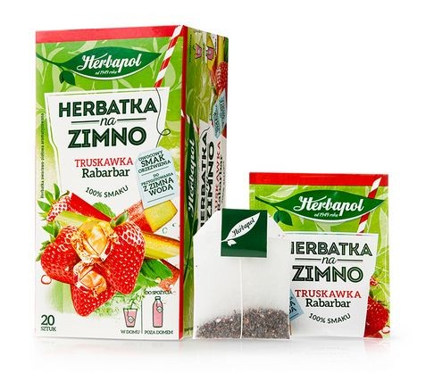 Herbapol Herbapol Herbatka na zimno truskawka rabarbar 36 g (20 x 1,8 g)