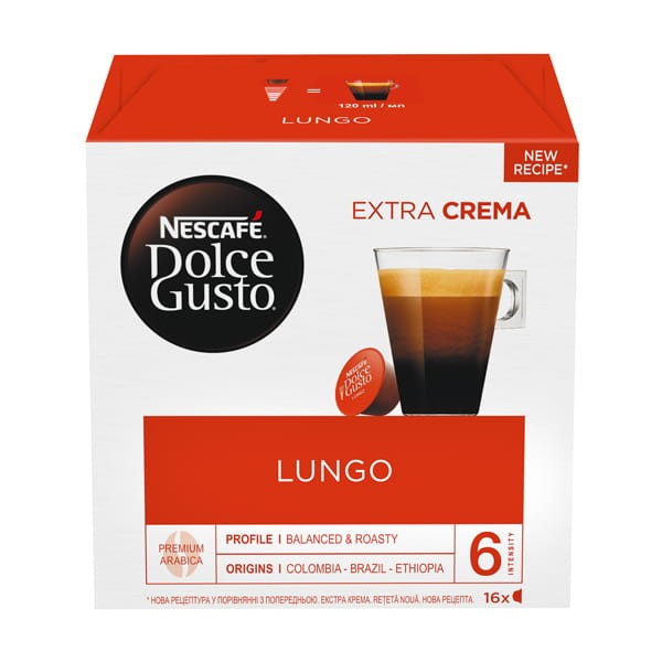 Nescafe DOLCE GUSTO DOLCE GUSTO CAFFE Lungo 16 kapusułek