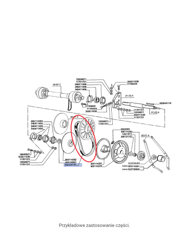 CNH PAS PRZEKŁADNI BEZSTOPONIOWEJ HEDERA LAVERDA 340434138