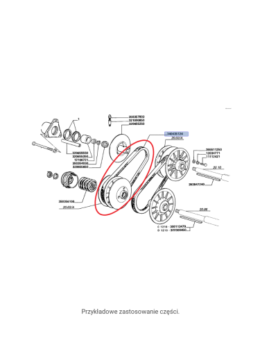 CNH PAS MŁOCARNI LAVERDA 340435124