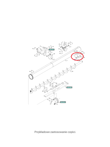 NEW HOLLAND CASE Osłona rury wysypu CNH 84469454