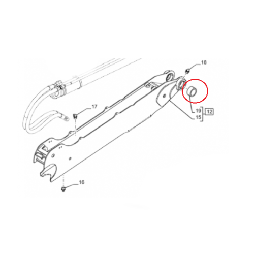 NEW HOLLAND CASE Tuleja ramienia wysięgnika CASE CNH 47625094 47625094