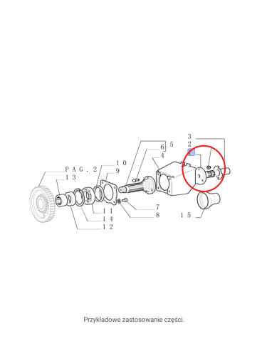 NEW HOLLAND CASE Końcówka wałka WOM 1000 RPM CNH 51856001 5185601