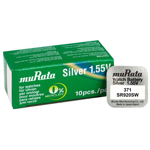 Bateria srebrowa mini Murata 371 / SR920SW / SR69 1 sztuka