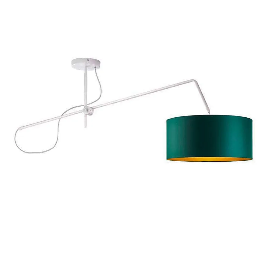 Lampa wisząca glamour z okrągłym kloszem A5-G99