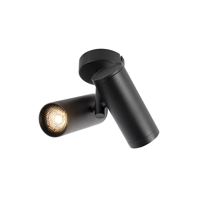 QAZQA Designerski spot czarny 2-źródła światła - Scopio Honey