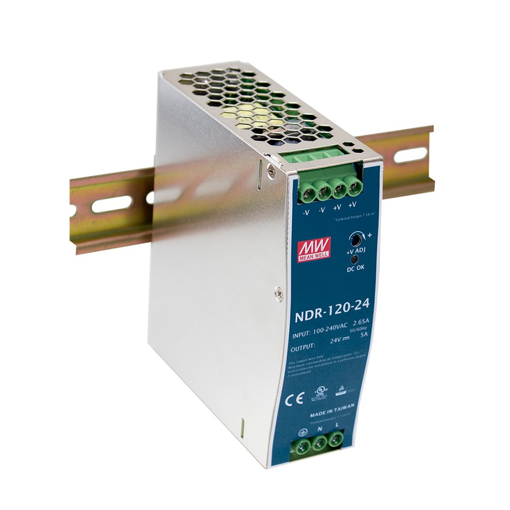 NDR-120-12 Zasilacz na szynę DIN 120W 12V 10A