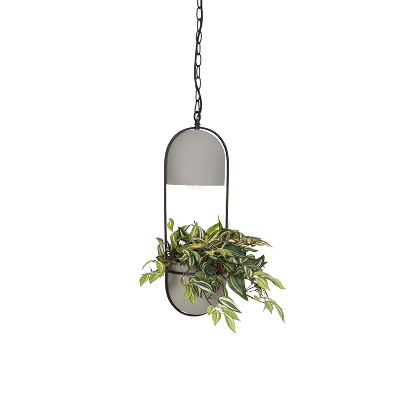 QAZQA Rustykalna lampa wisząca beton - Fauna A