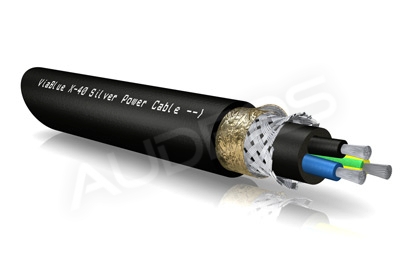 ViaBlue X-40 Silver Power Cable - kabel zasilający 230V