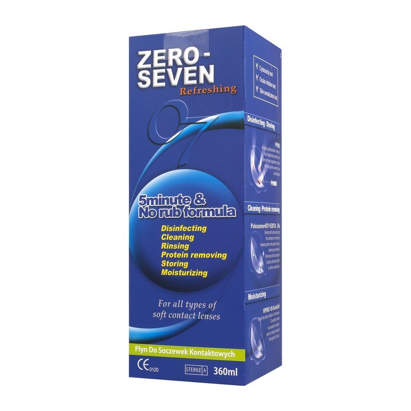 Płyn do soczewek Zero Seven Refreshing 360 ml