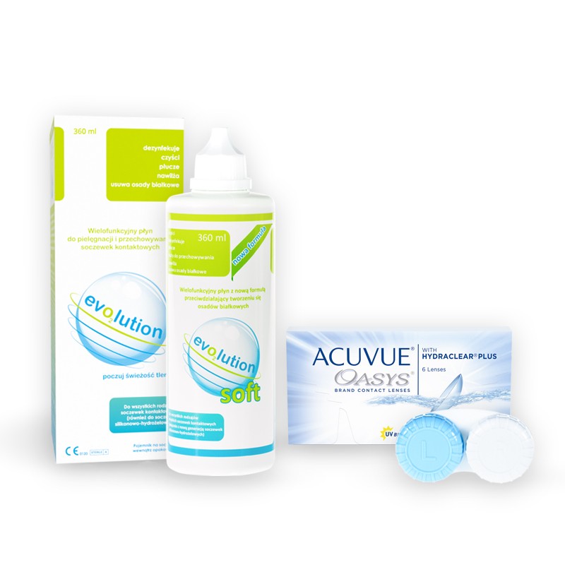 ACUVUE® OASYS 6 szt. + evO2lution soft 360 ml