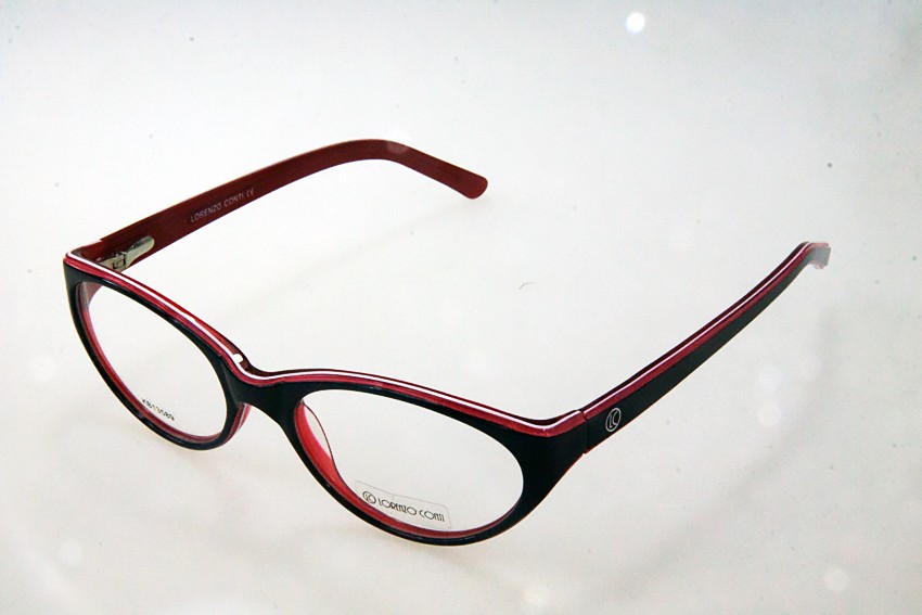 Oprawki okularowe Lorenzo KB13589 C1 czarno-czerwone