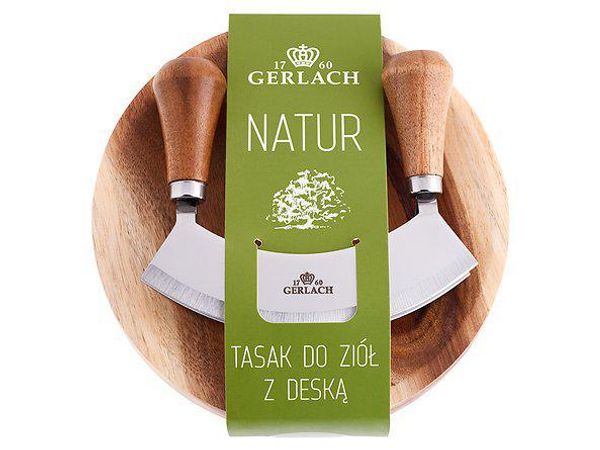 Gerlach Tasak do ziół z deską NATUR |