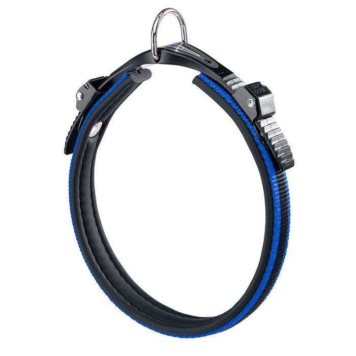 Ferplast 75454939 Halsband Mit Polsterung Ergocomfort C25/60, Für Hunde, Breite: 2,5 Cm, Halsumfang: 52-60 Cm, Blau
